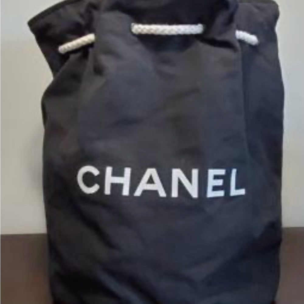 Chanel Blackpack Drawstring Bag